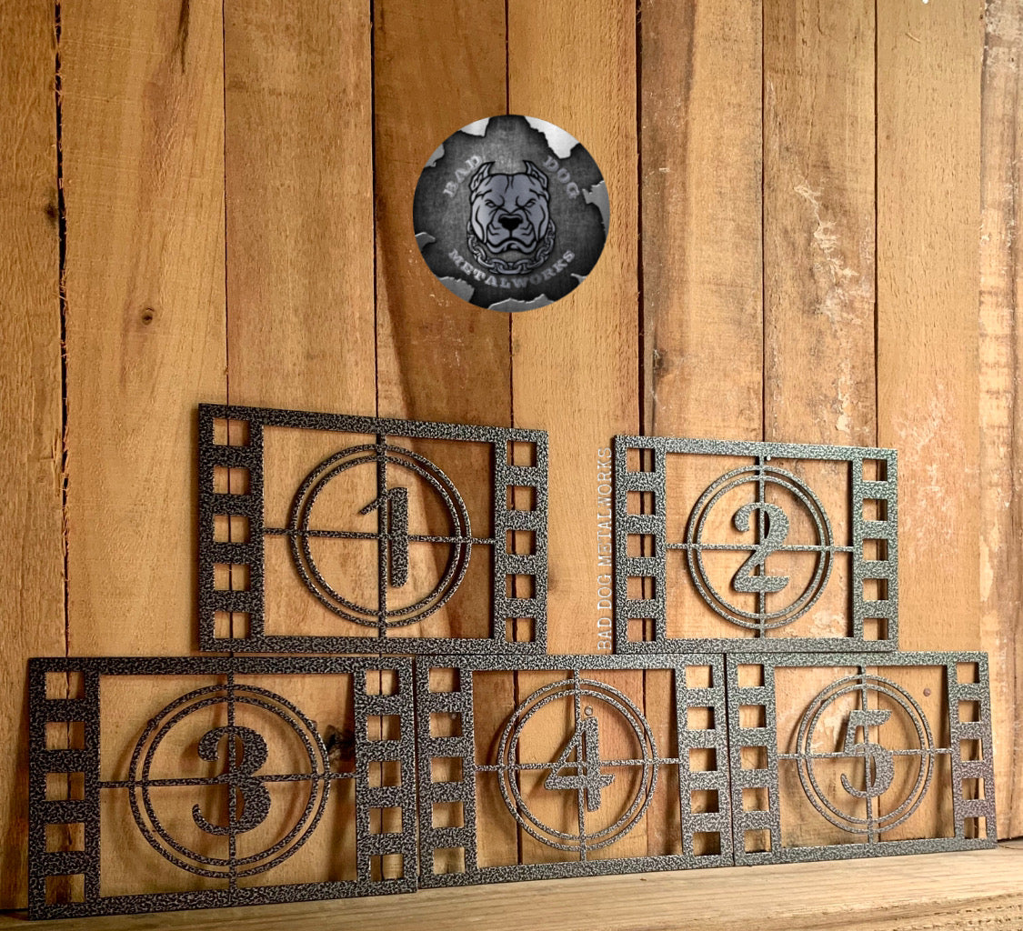 Five Piece Film Countdown Strips