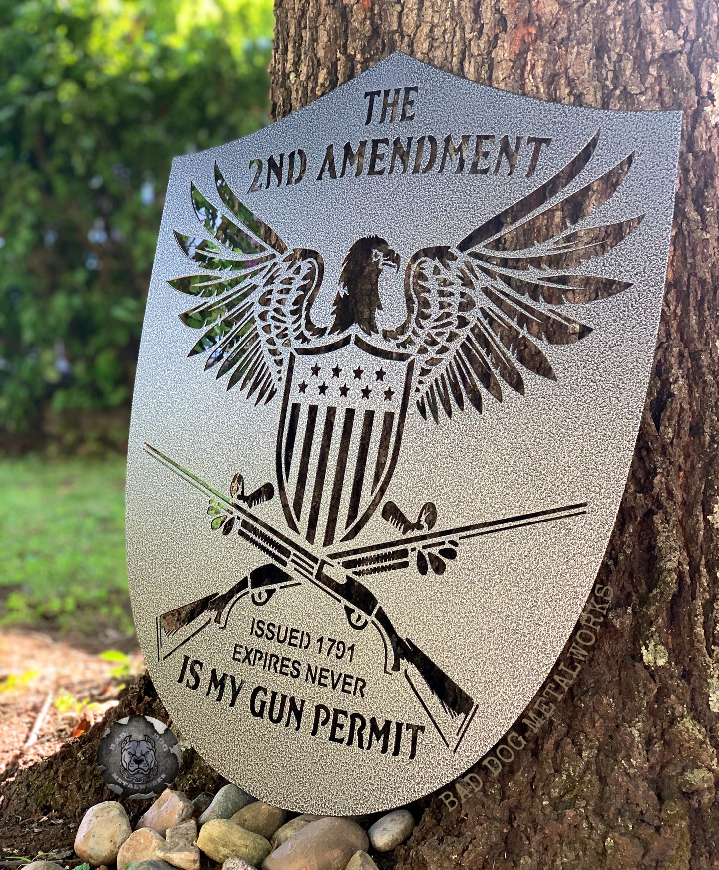 The 2nd Amendment is my Gun Permit Eagle Shield