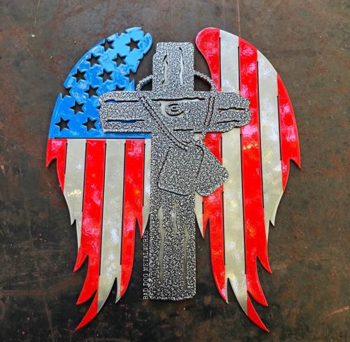 Patriotic American Flag Military Memorial Art