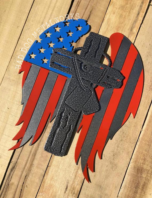 Patriotic American Flag Military Memorial Art