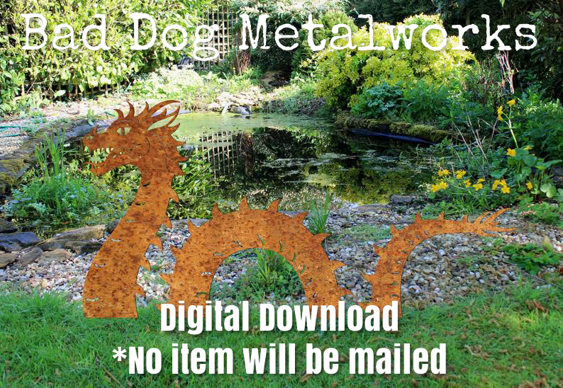 Dragon Garden Stakes - Dxf and Svg