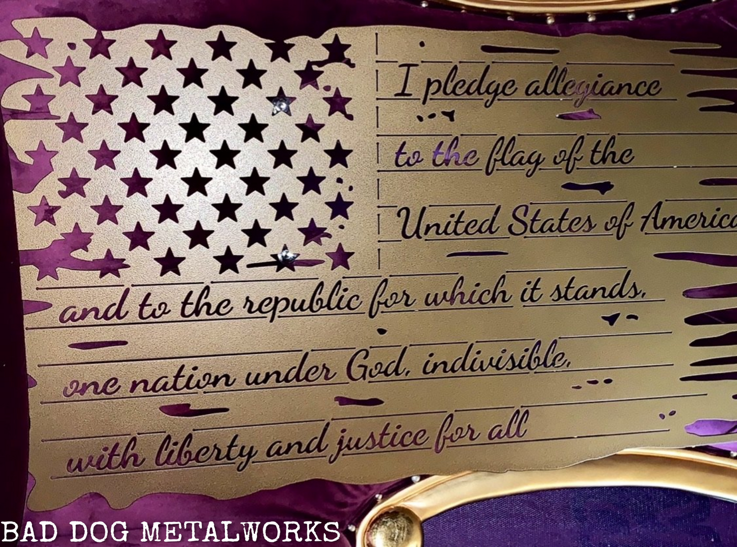 Pledge of Allegiance Tattered Flag