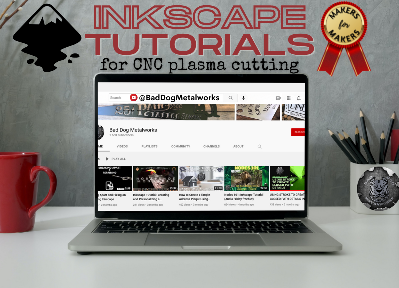 Dog Inkscape Inkscape Tutorials for CNC Plasma Cutting – Bad Dog Metalworks