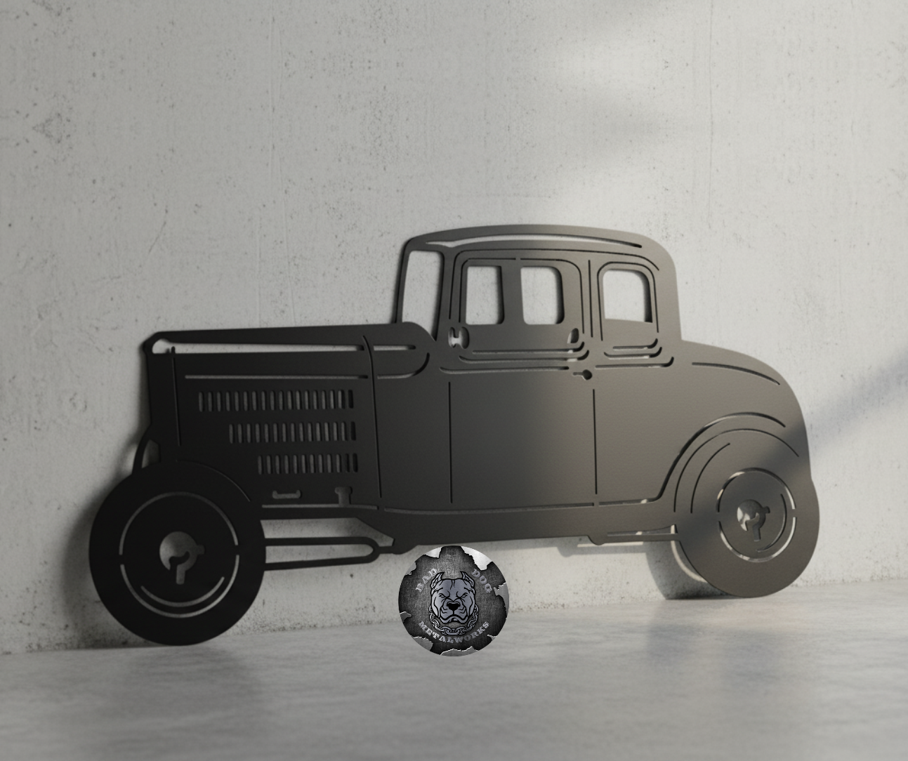 1932 Ford Side View Metal Art