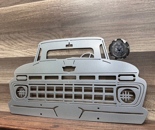 1965 Ford F100 Pickup Truck Metal Art