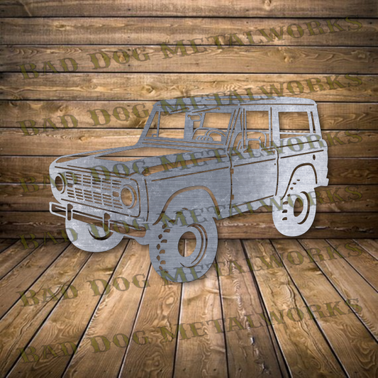 1968 Ford Bronco Approach - Dxf and Svg