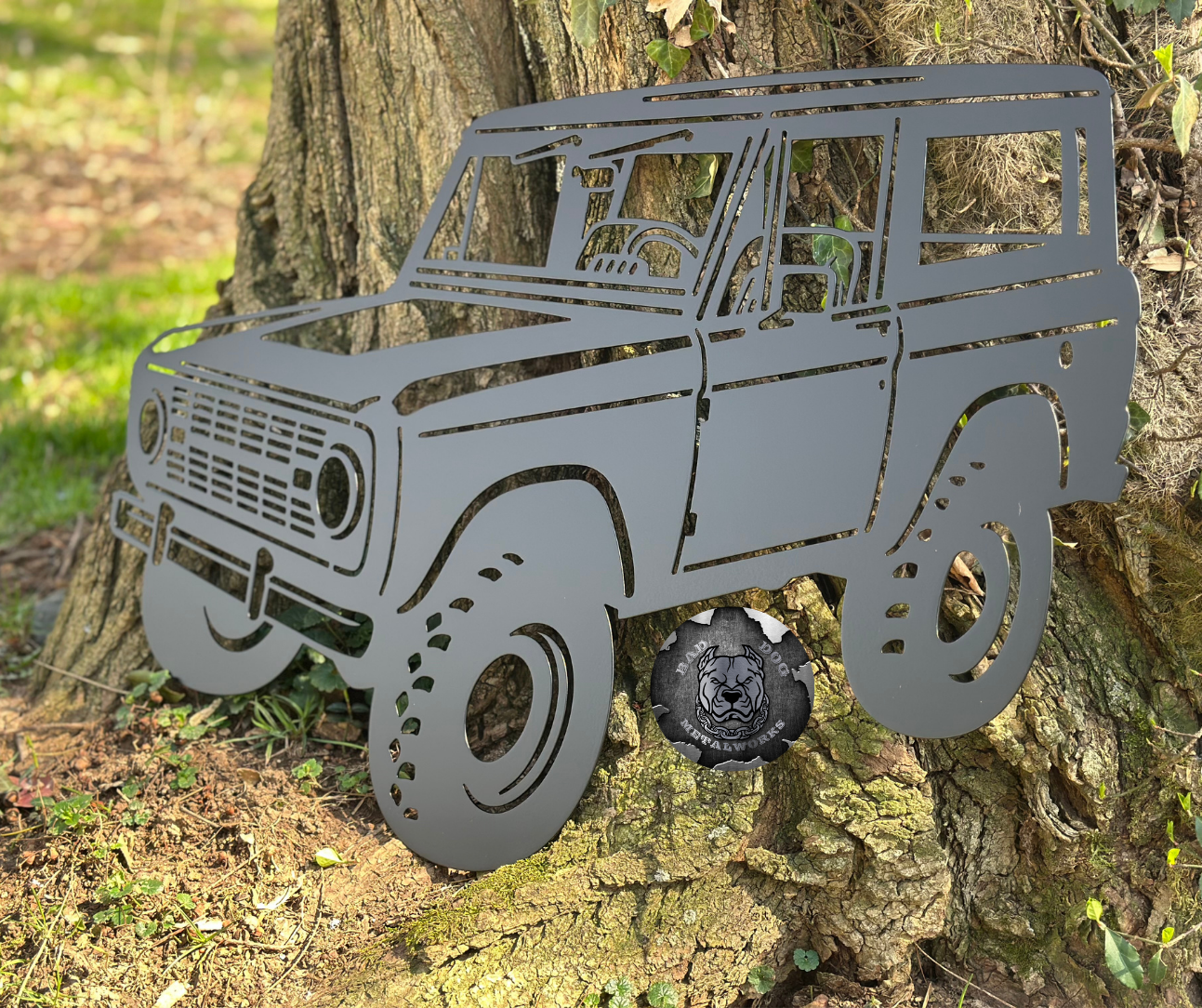 1968 Ford Bronco Approach Metal Art