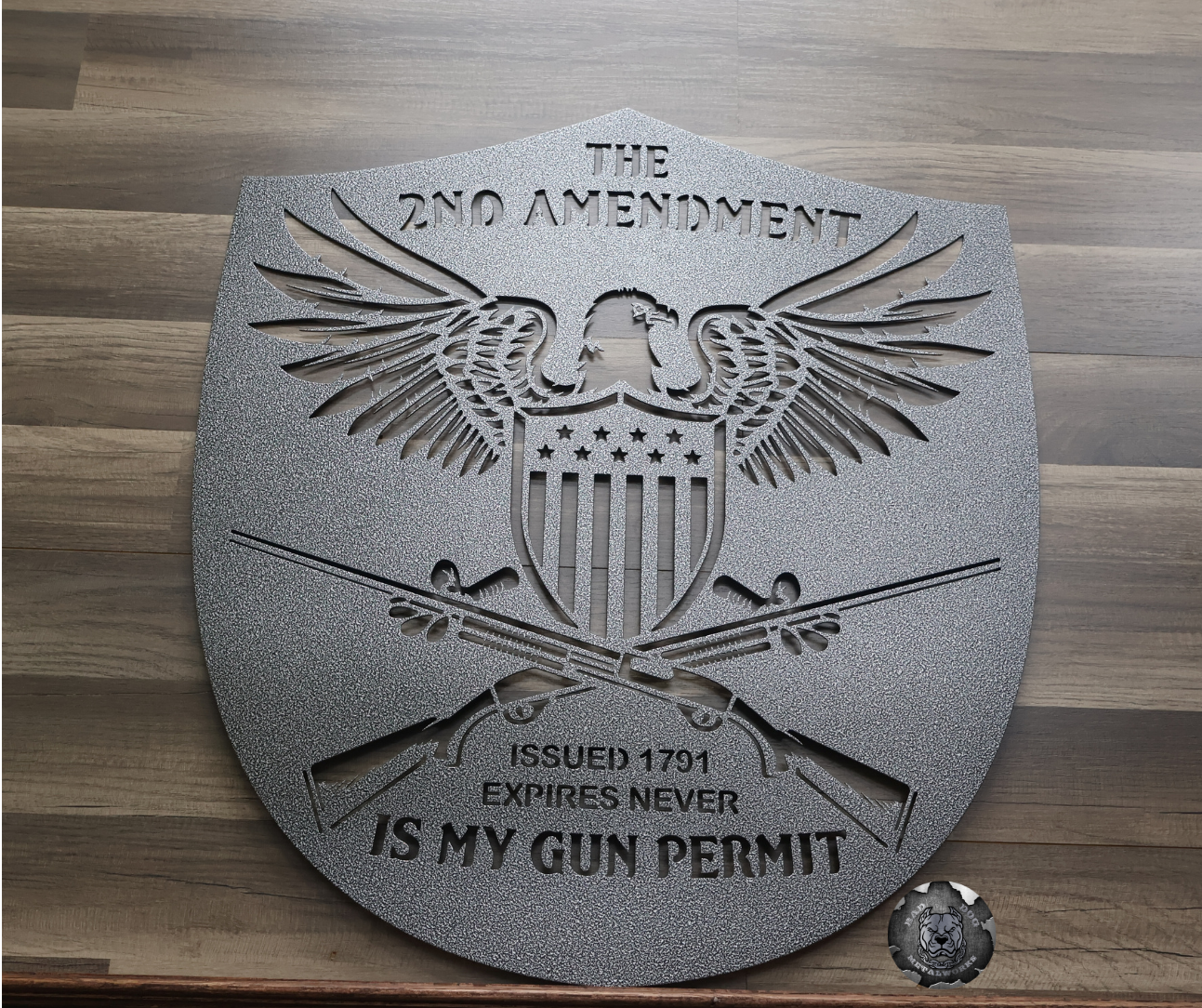 The 2nd Amendment is my Gun Permit Eagle Shield