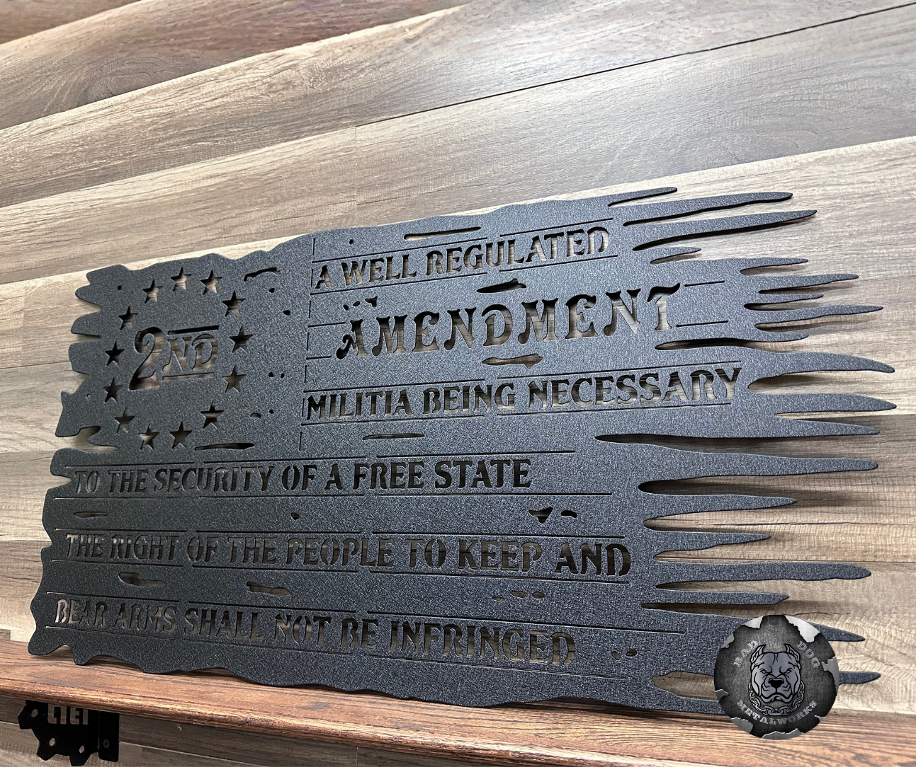 Second Amendment Tattered Flag