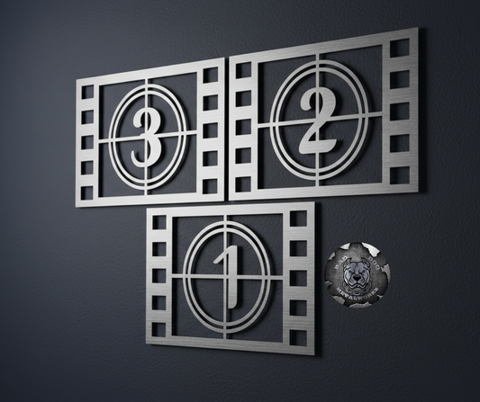 Three Piece Film Countdown Strips
