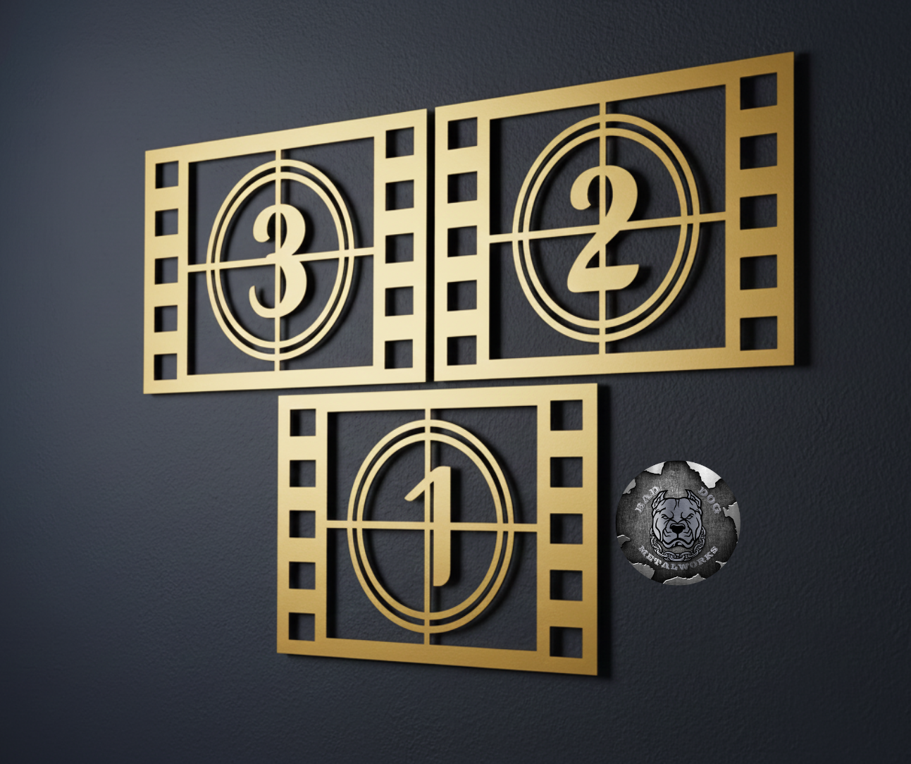 Three Piece Film Countdown Strips