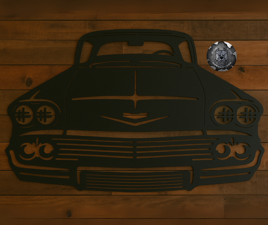 1958 Chevy Impala Front End Metal Art