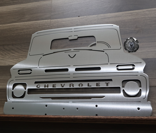 1965 Chevy C10 Front End Metal Art