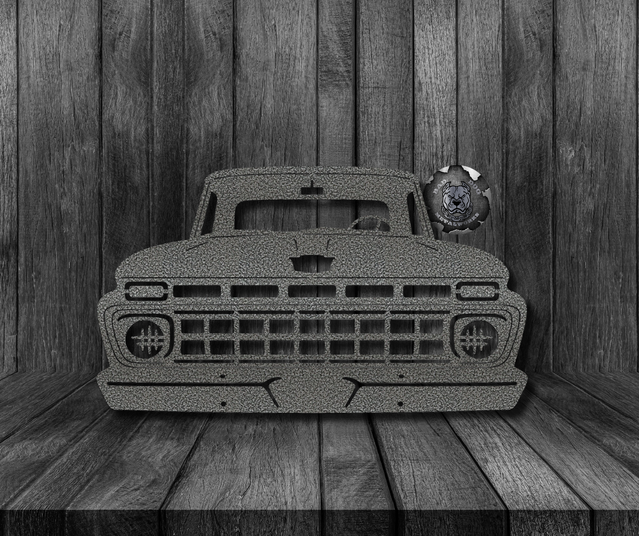 1965 Ford F100 Pickup Truck Metal Art