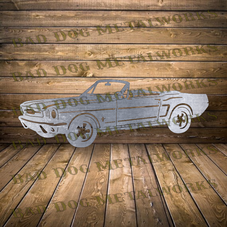 1965 Mustang Convertible - Dxf and Svg