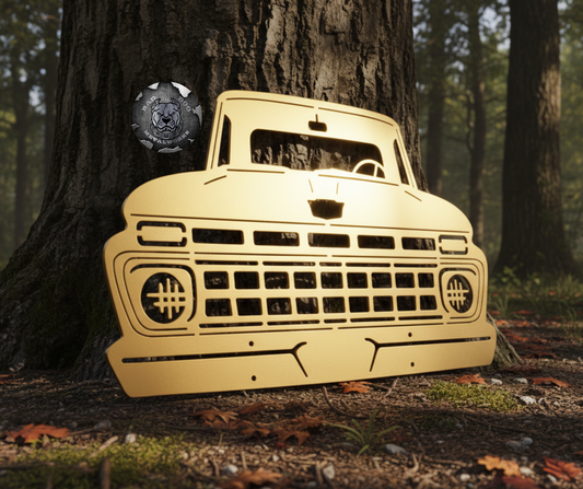 1965 Ford F100 Pickup Truck Metal Art
