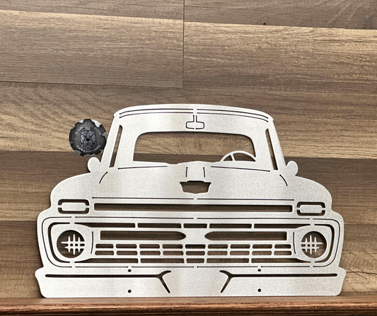 1966 Ford Truck Front End Metal Art