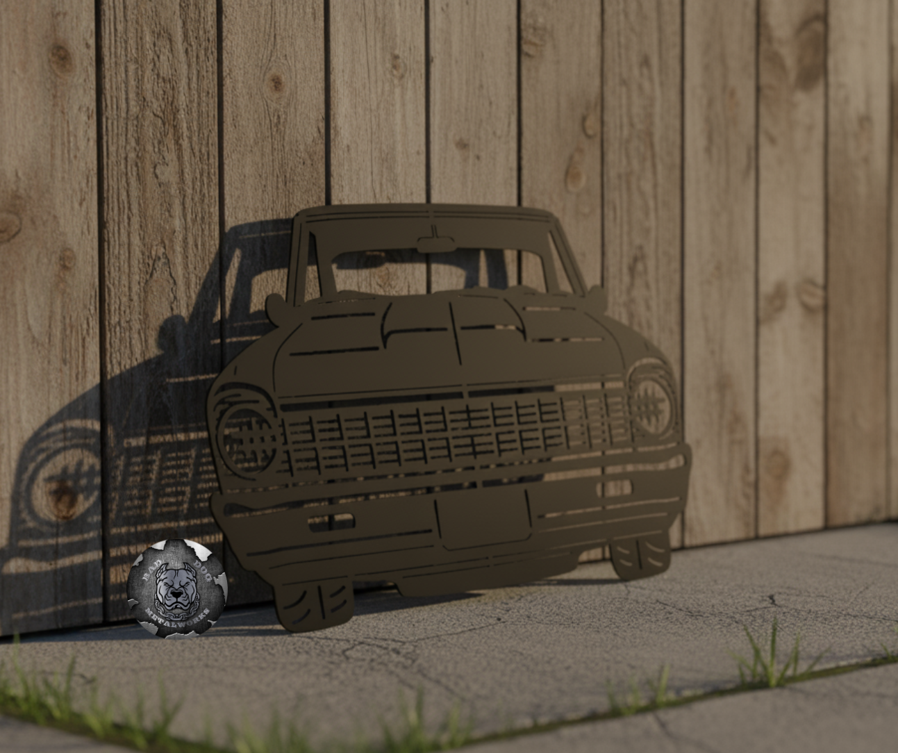 1967 Chevy Nova Front End Metal Art