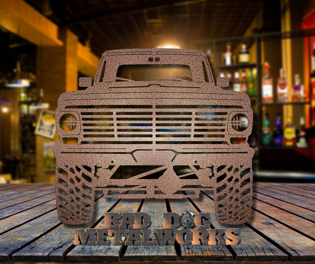 1967 Ford 4x4 Pickup Truck Metal Art