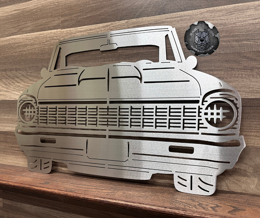 1967 Chevy Nova Front End Metal Art
