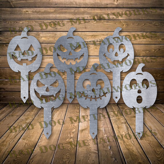 Halloween Pumpkin Stake Bundle - Dxf and Svg
