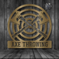 Crossed Axes Axe Throwing Monogram