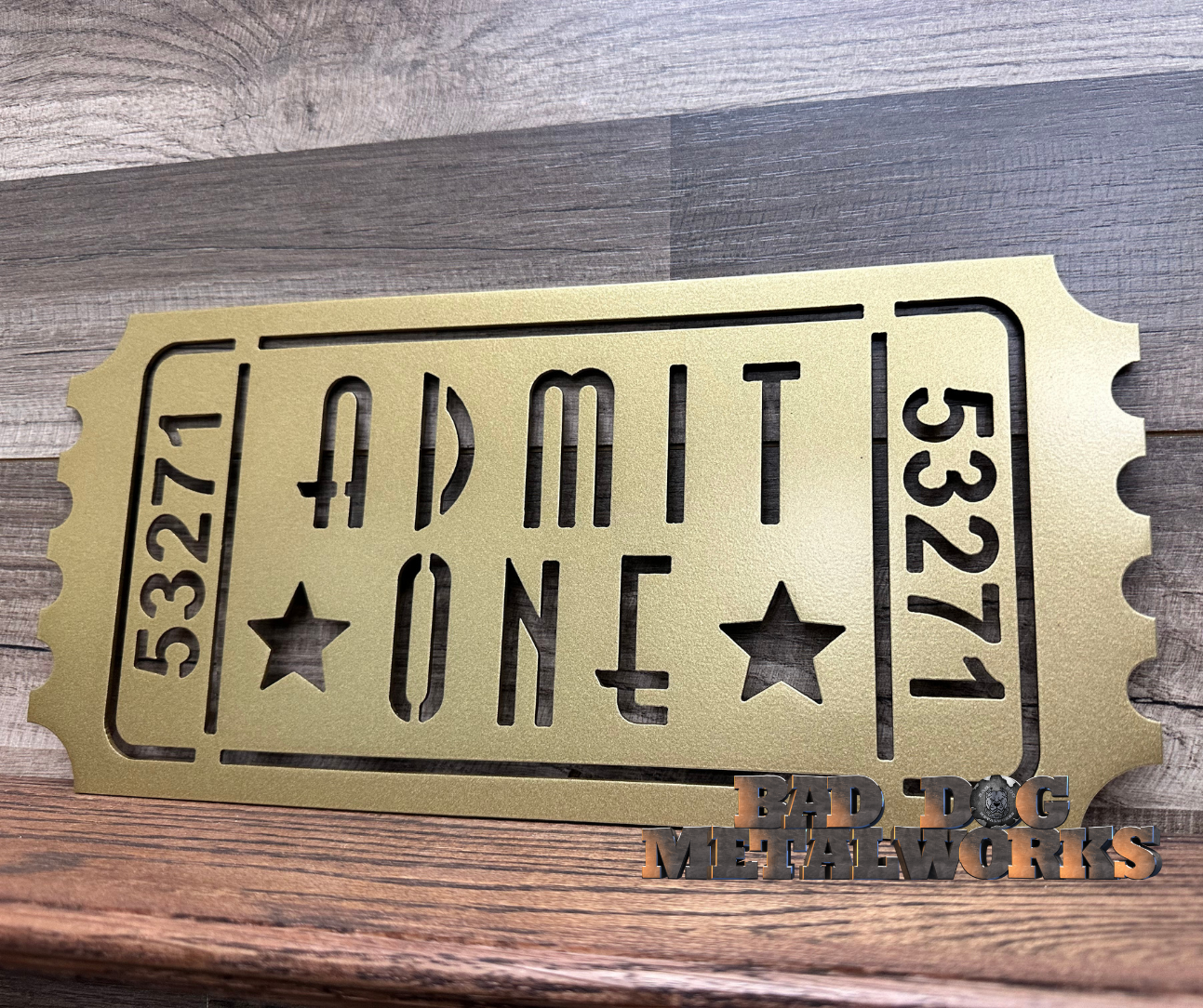 Admit One Retro Movie Ticket