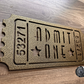 Admit One Retro Movie Ticket
