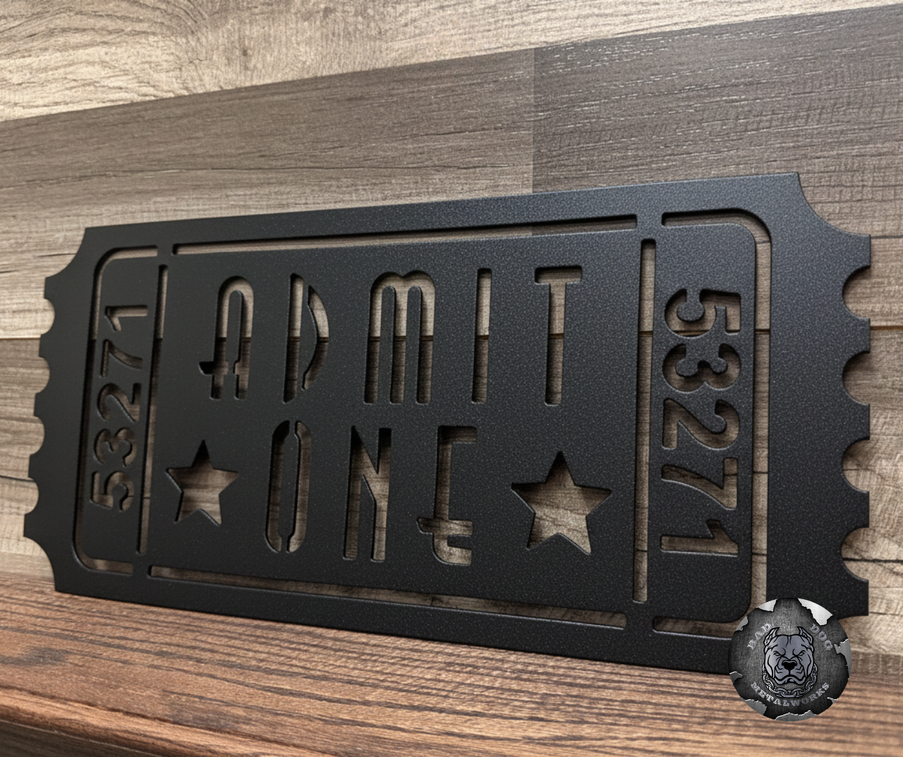 Admit One Retro Movie Ticket