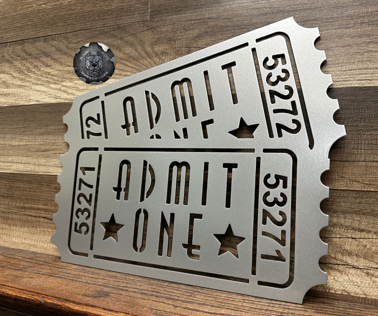 Admit One Retro Movie Ticket
