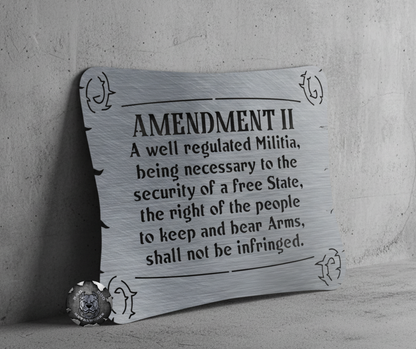 Second Amendment Scroll