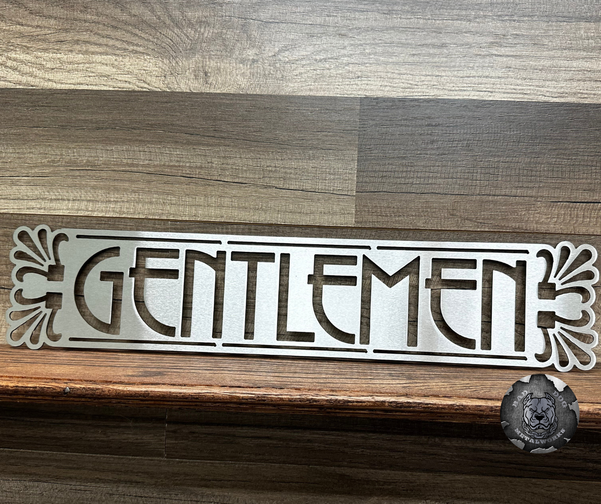Art Deco Ladies or Gentlemen Bathroom Plaque