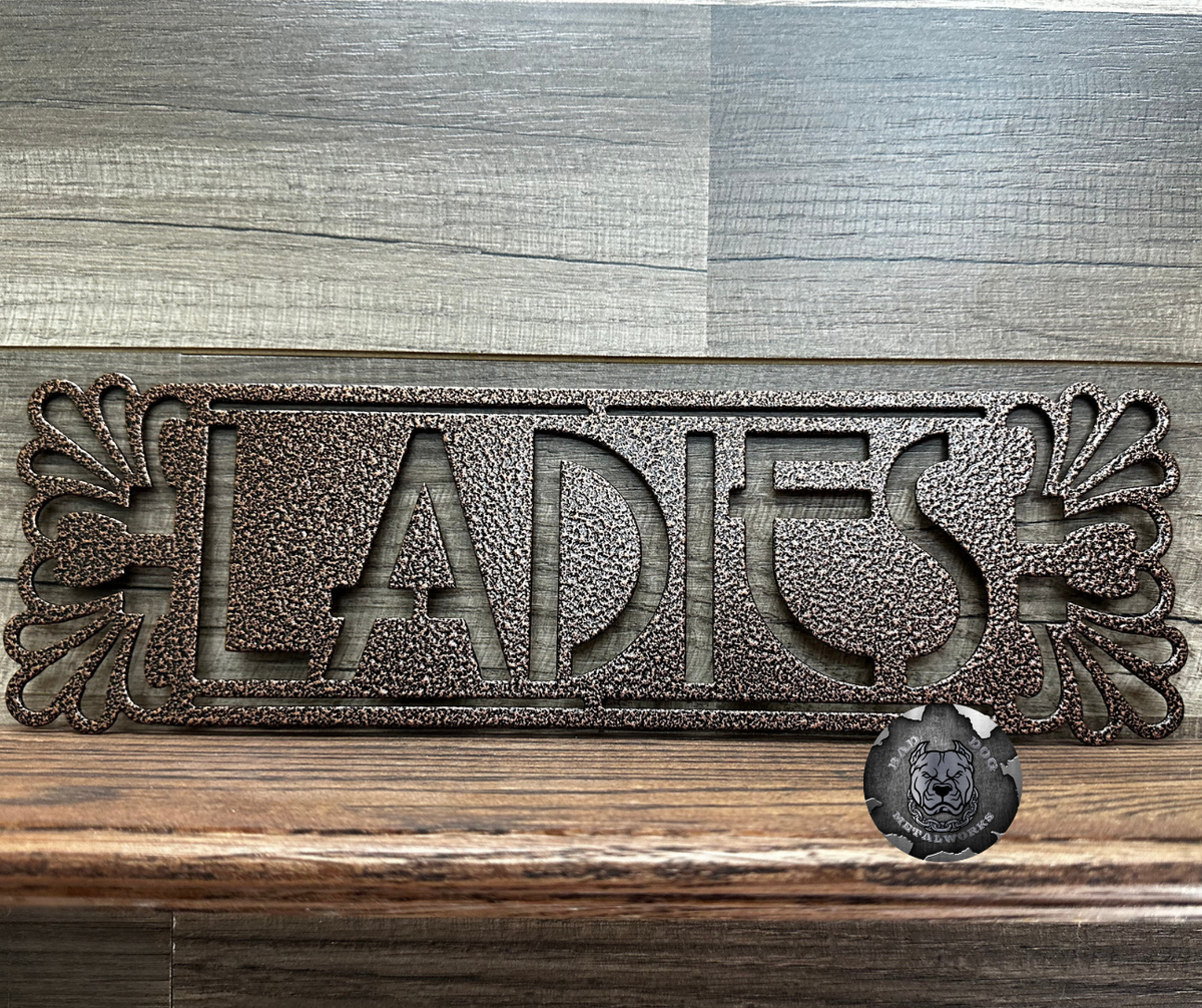 Art Deco Ladies or Gentlemen Bathroom Plaque