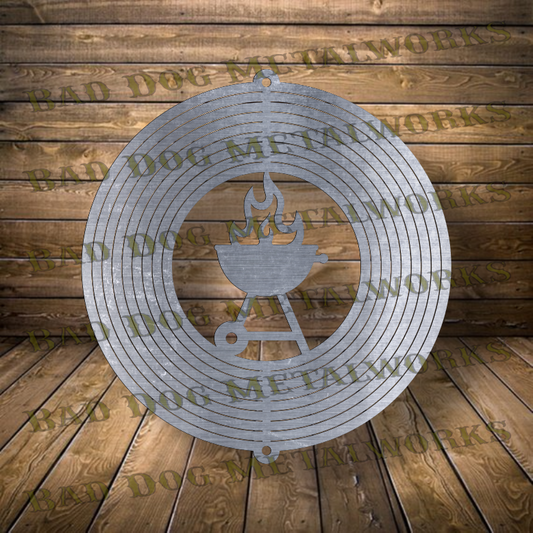 BBQ Wind Spinner - Svg and Dxf