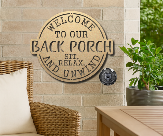 Welcome To Our Back Porch; Sit, Relax, and Unwind
