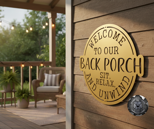 Welcome To Our Back Porch; Sit, Relax, and Unwind
