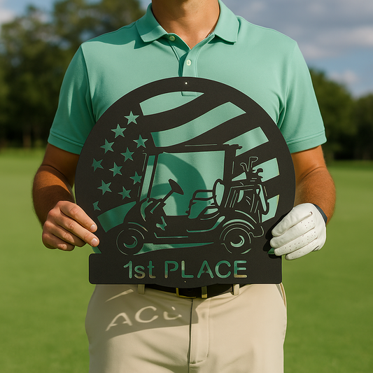 Golf Cart Flag Monogram