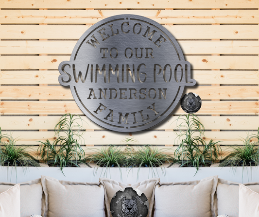 Welcome to Our Swimming Pool Monogram