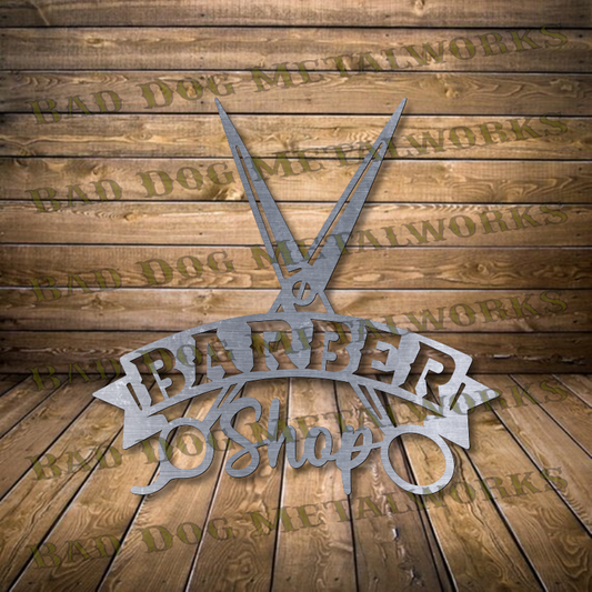 Barber Shop Scissors - Dxf and Svg