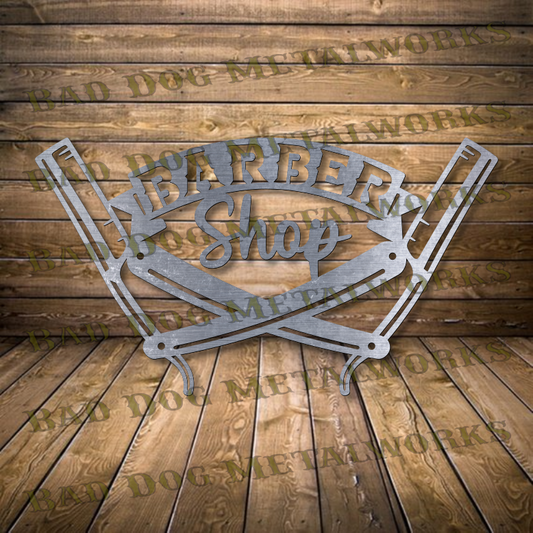 Barber Shop Straight Razors - Dxf and Svg