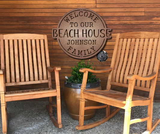 Welcome to Our Beach House Monogram