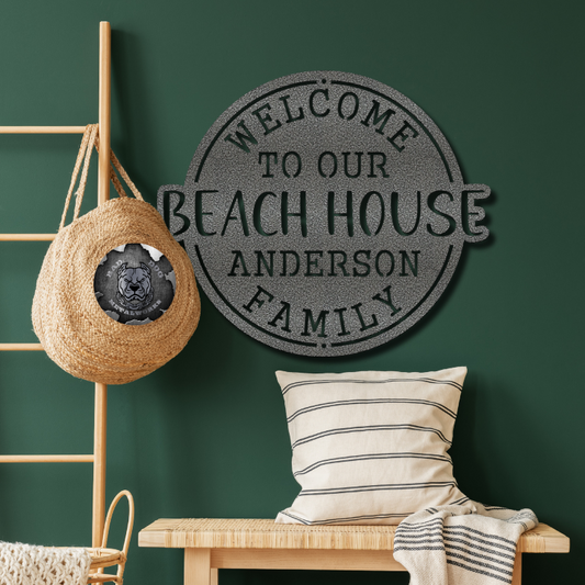 Welcome to Our Beach House Monogram