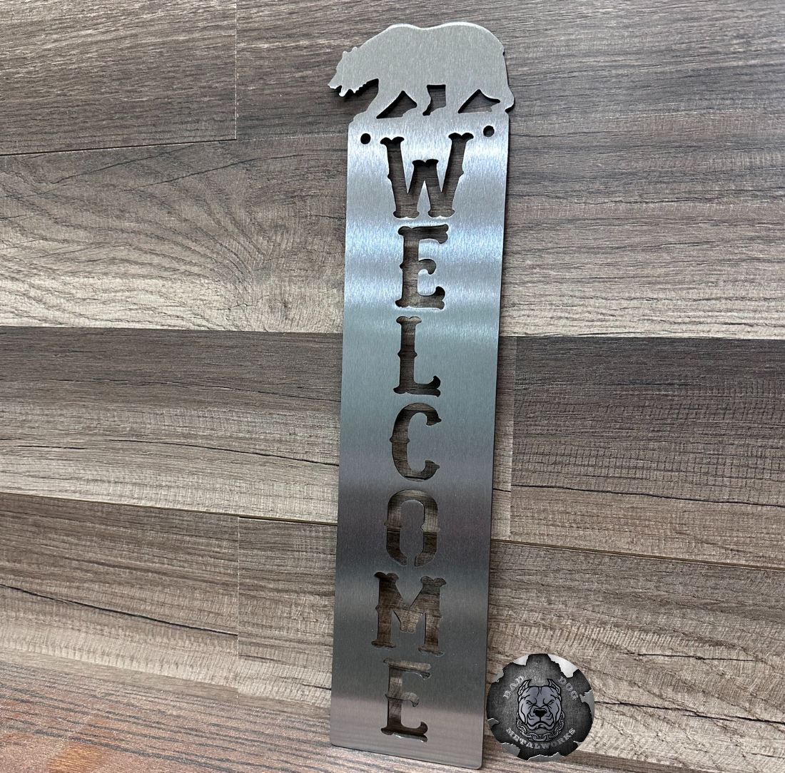 Bear Welcome Plaque