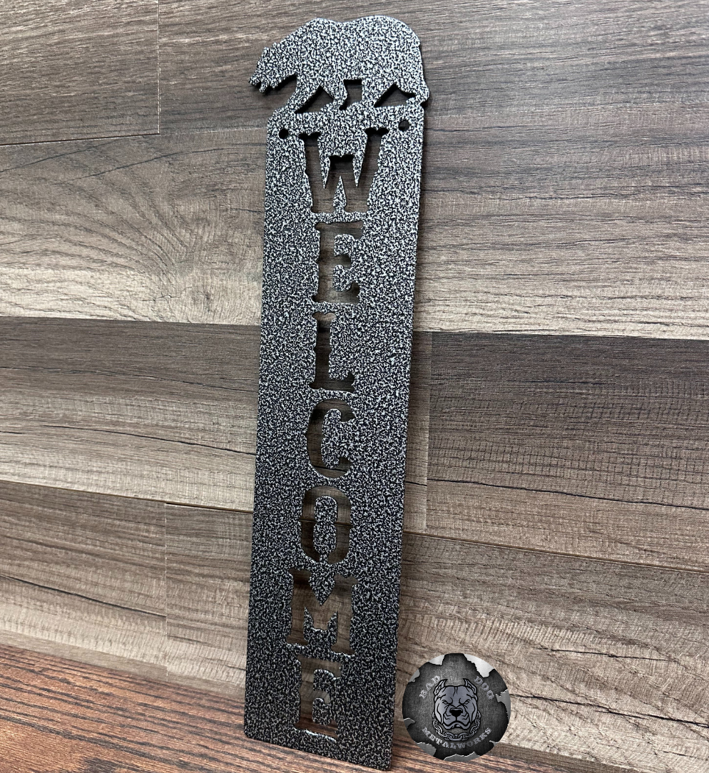 Bear Welcome Plaque