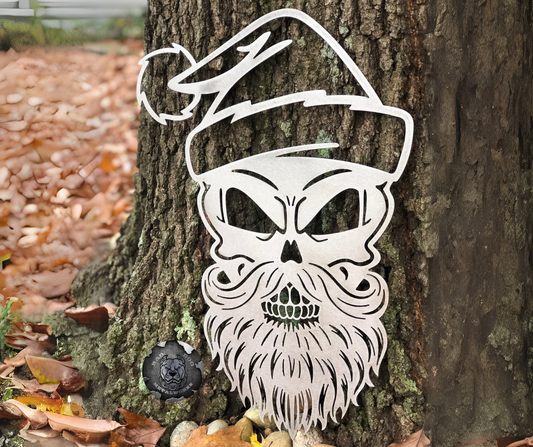 Bearded Santa Skull