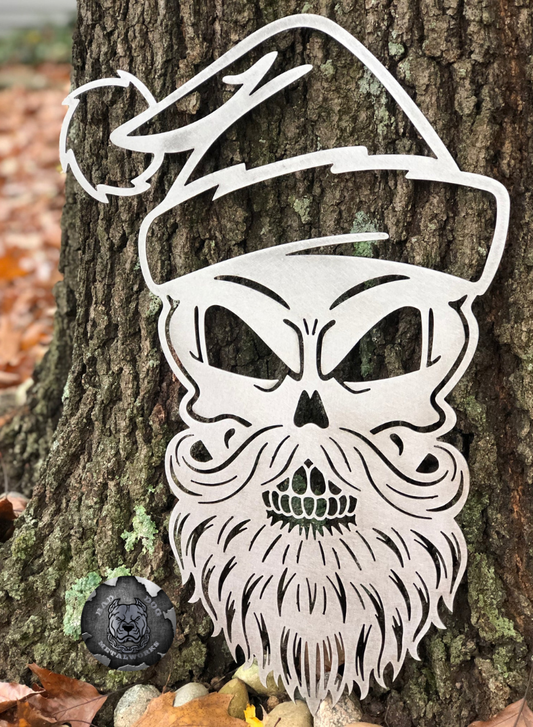Bearded Santa Skull