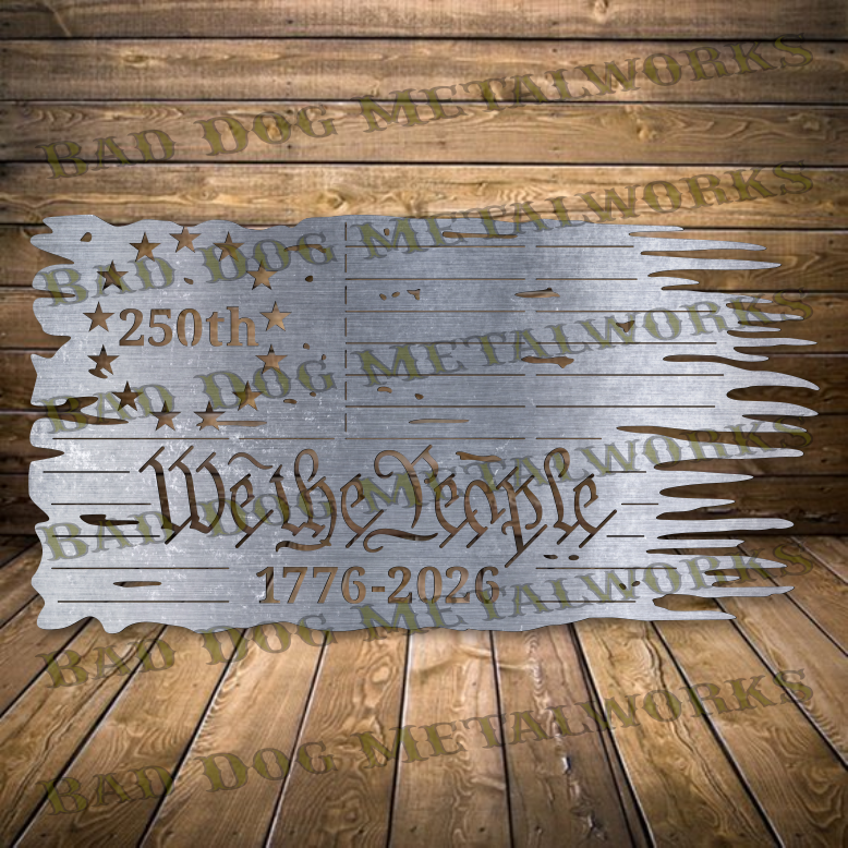 Betsy Ross 250th Anniversary Tattered Flag - Dxf and Svg