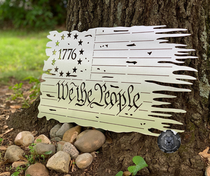 Betsy Ross We the People Tattered Flag