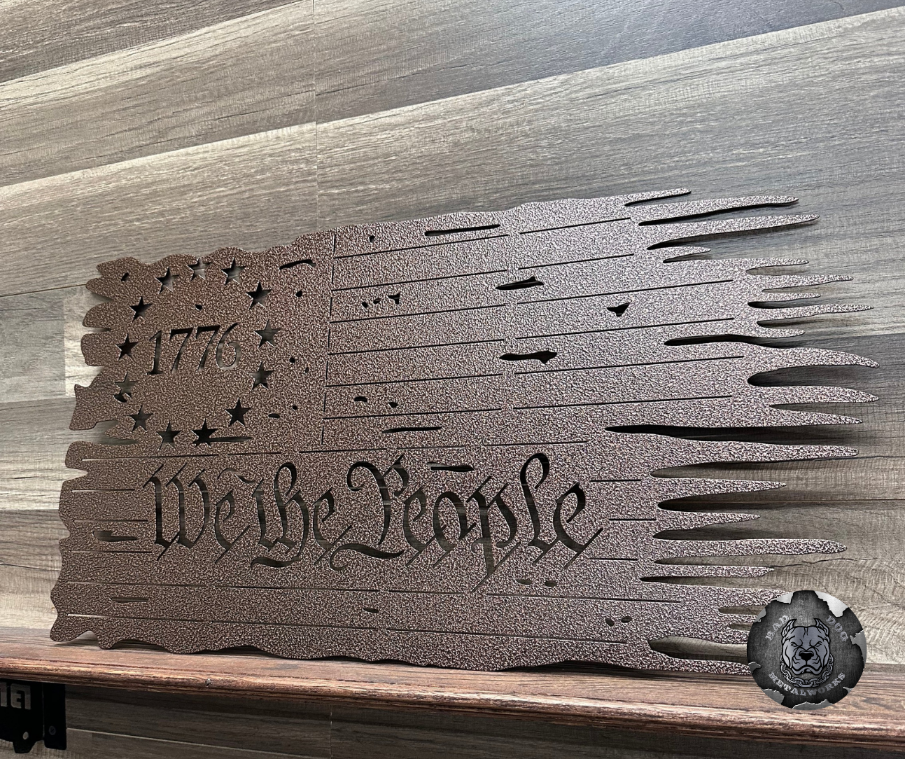 Betsy Ross We the People Tattered Flag