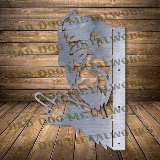 Peeking Bigfoot Middle Finger - Dxf and Svg